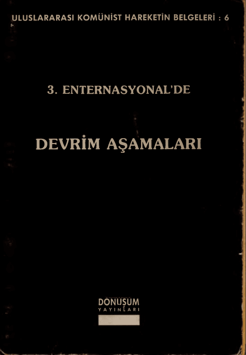 3. Enternasyonal'de Devrim Aşamaları